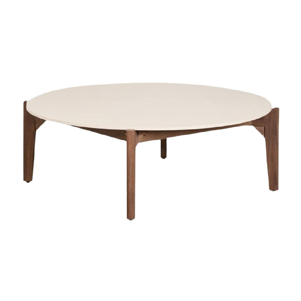 Coffee Table for Living Room in Wood and MDF - 90 x 90 x 30