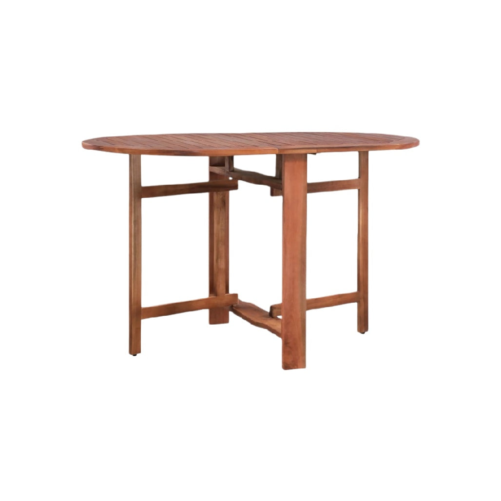 Outdoor Folding Dining Table for Patio Use in Solid Wood - Unspecified Size