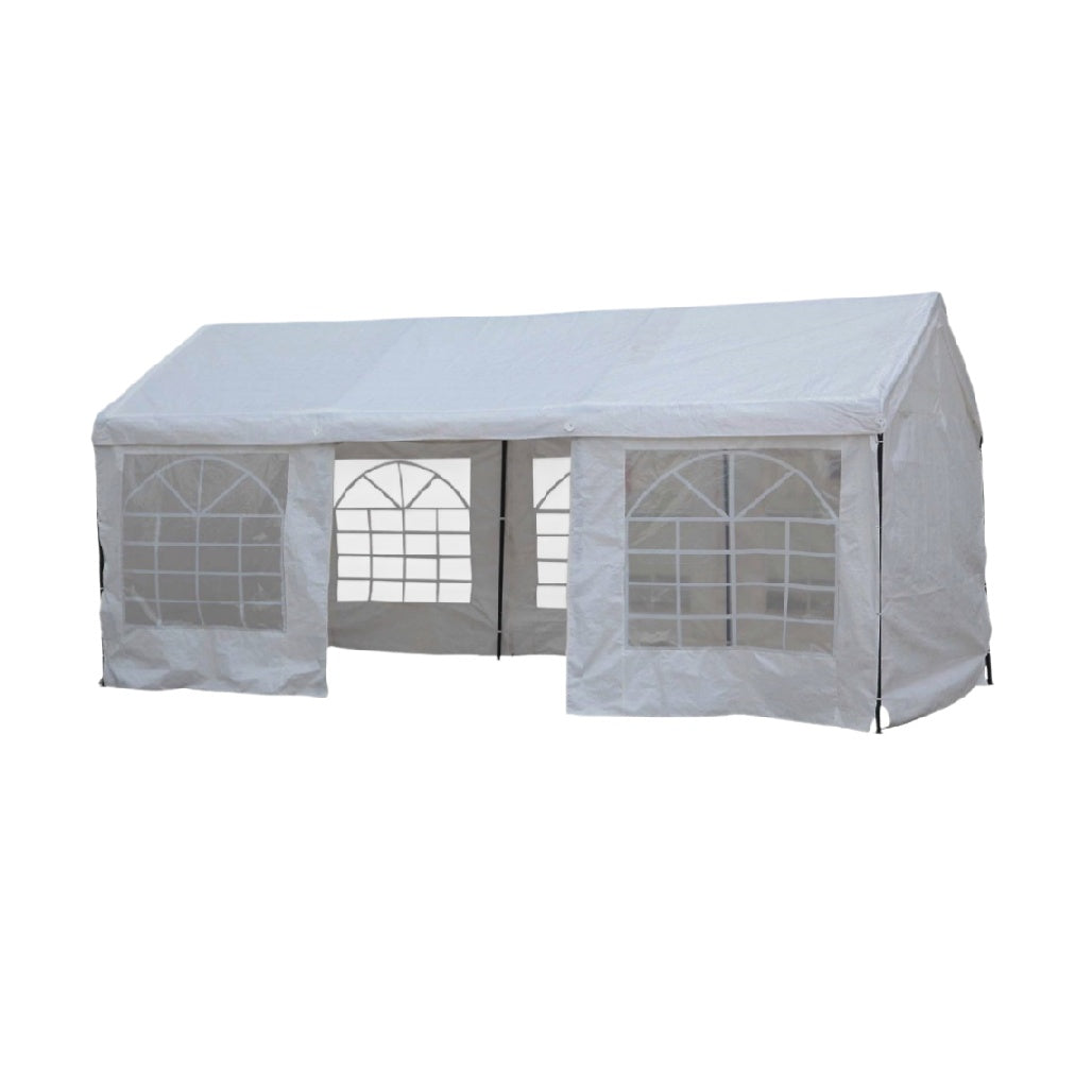 Outdoor Party Gazebo with Windows for Events in Waterproof Fabric - 300 x 600 x 250