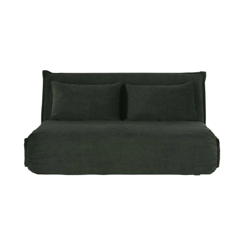 Sofa bed for living room seating and sleeping purposes made of fabric - 195 x 95 x 85
