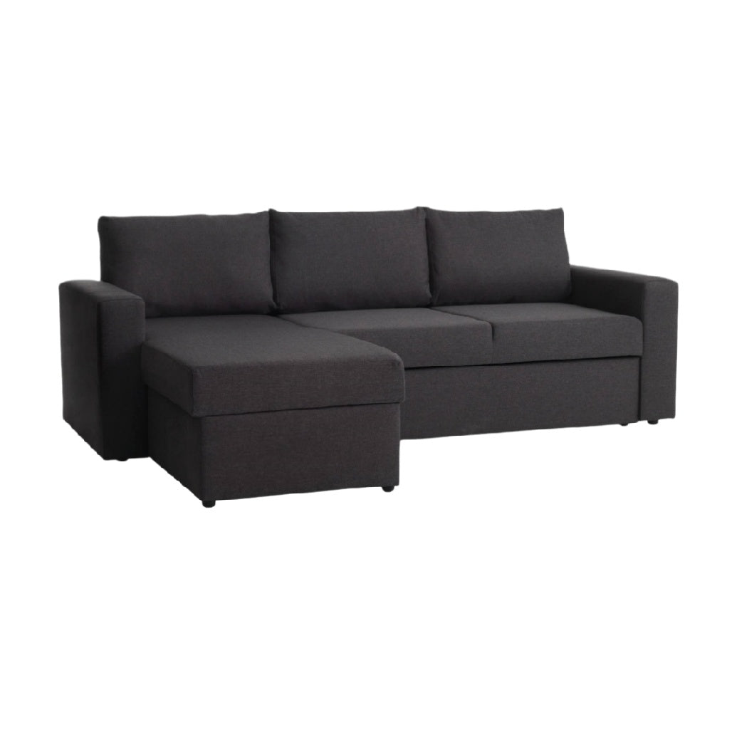 Sofa convertible en tissu pour salon avec espace de rangement - 240 x 140 x 90